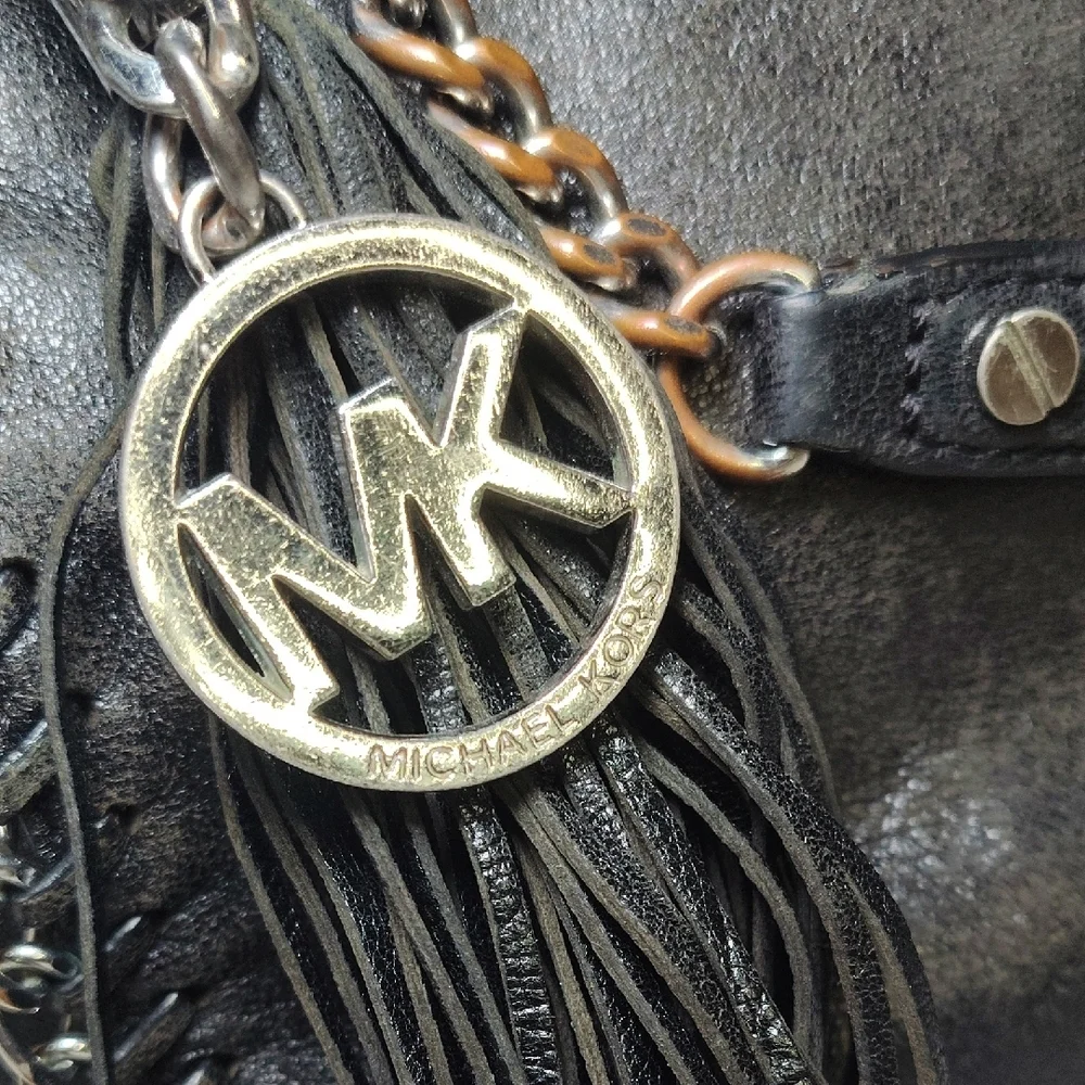 Michael Kors Shimmering Black Shoulder Bag